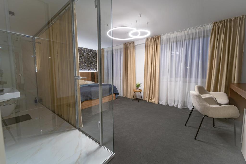 Koupelna v ubytování Hotel Zemplín