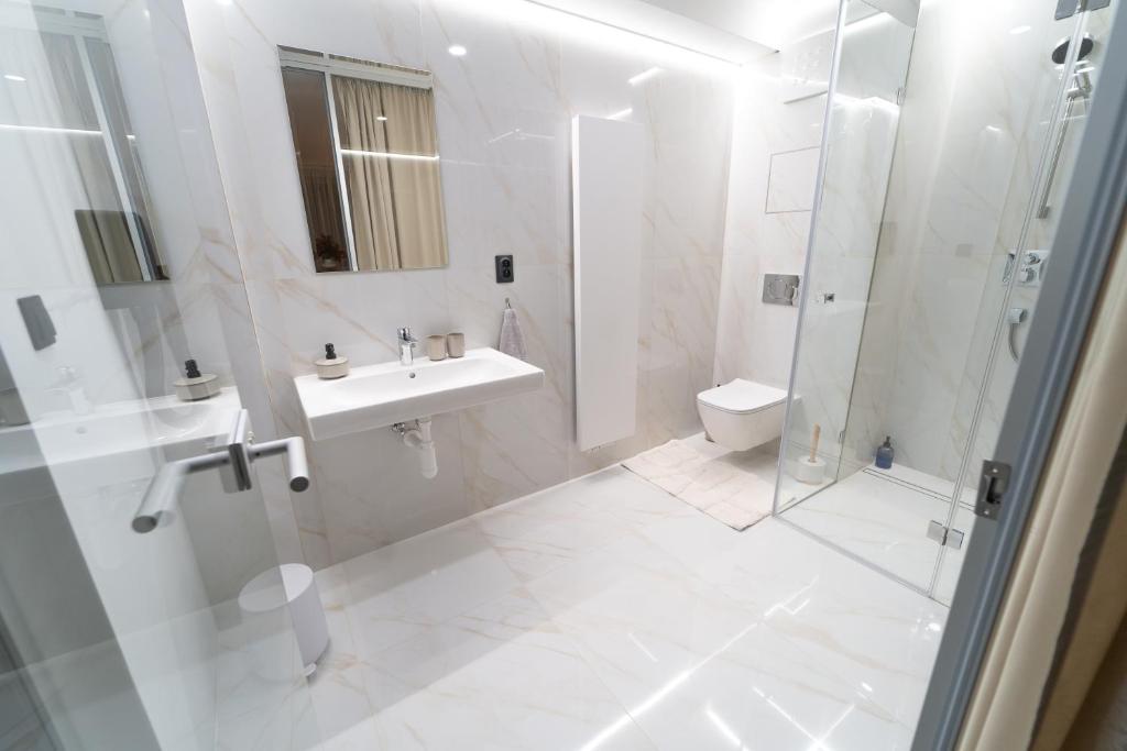 Koupelna v ubytování Hotel Zemplín