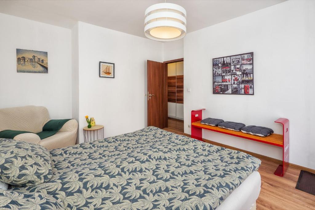 Postel nebo postele na pokoji v ubytování Apartman Neda