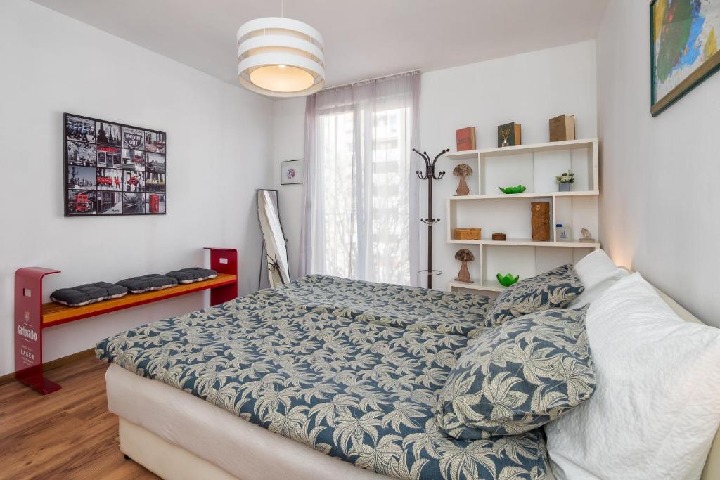 Postel nebo postele na pokoji v ubytování Apartman Neda