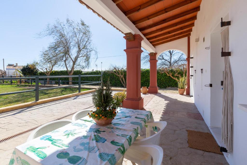 Balkón alebo terasa v ubytovaní Finca El Altabacar