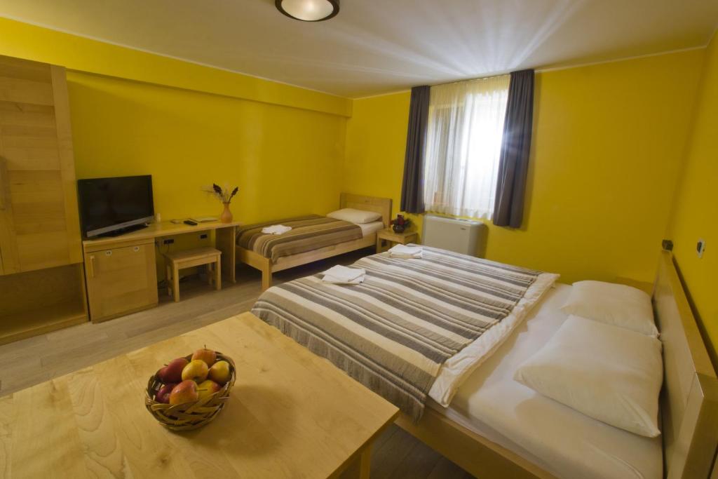 TV a/nebo společenská místnost v ubytování Homestead Vrbin