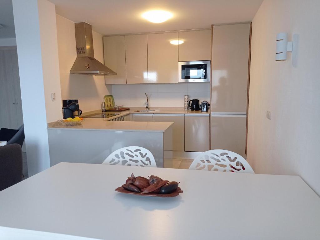Kuchyň nebo kuchyňský kout v ubytování Residencial Xeresa del Monte Solo Familias Serviplaya