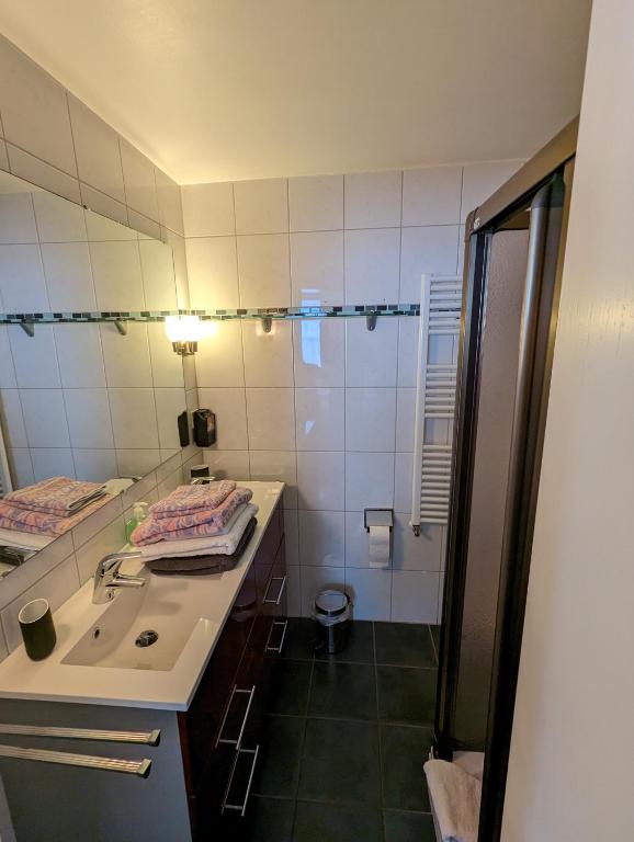 Koupelna v ubytování Haus Edelweiss Jungholz