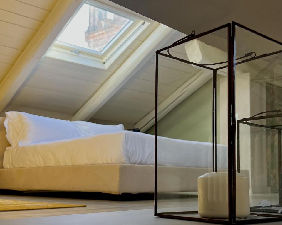 Posteľ alebo postele v izbe v ubytovaní Luxury Langhe Loft