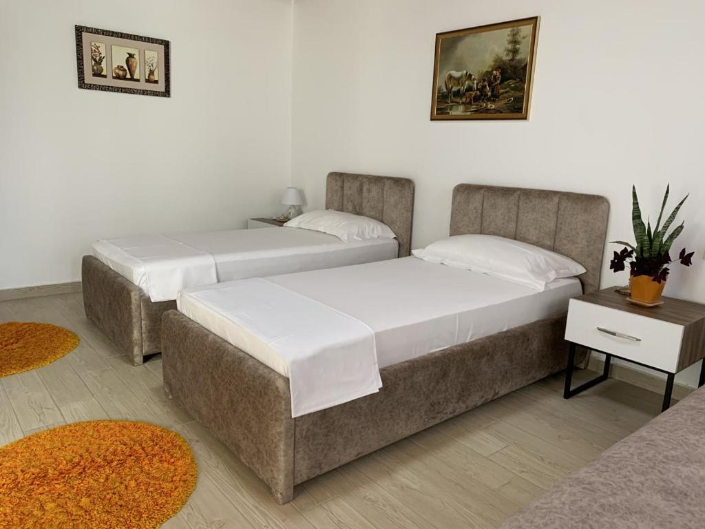 Postel nebo postele na pokoji v ubytování Olive house.