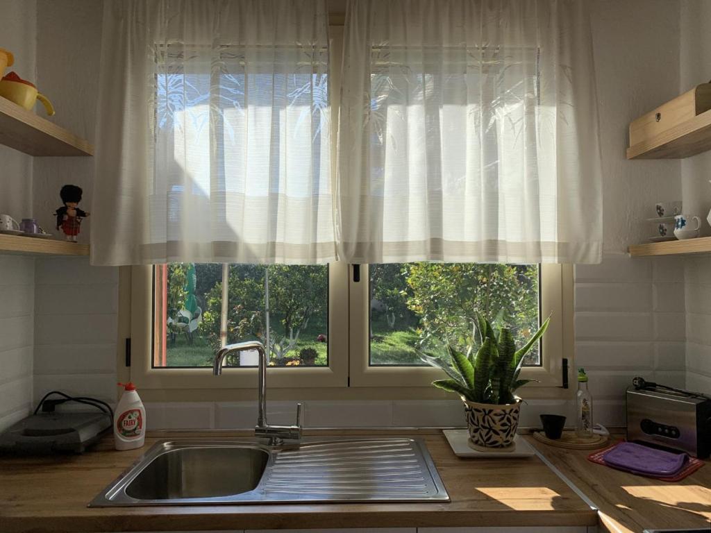 Kuchyň nebo kuchyňský kout v ubytování Olive house.