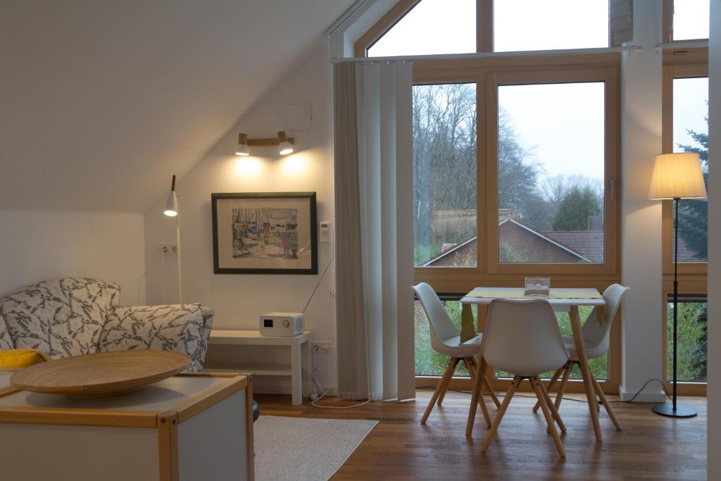 Posezení v ubytování Ferienhaus Schleiharmonie