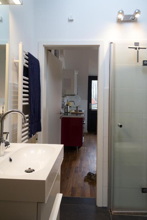 Koupelna v ubytování Ferienhaus Schleiharmonie