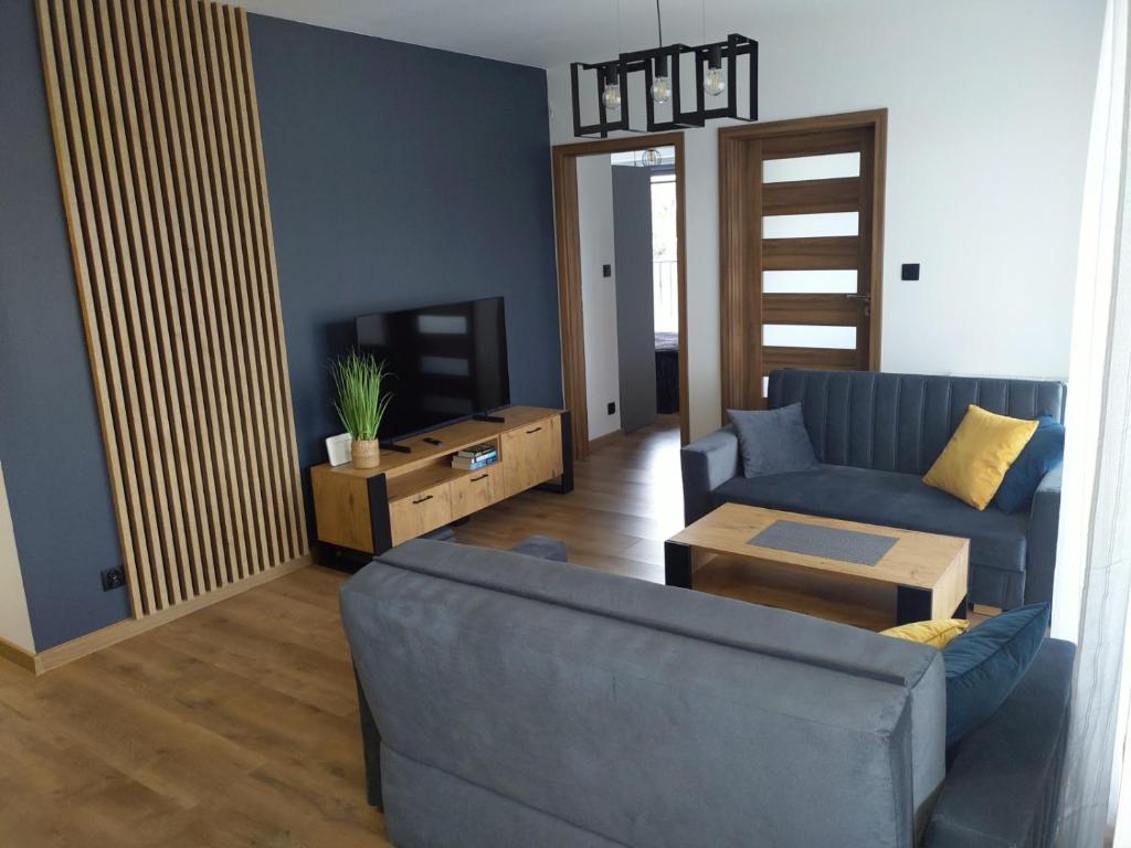 Posezení v ubytování Apartament Zuza w Wiśle