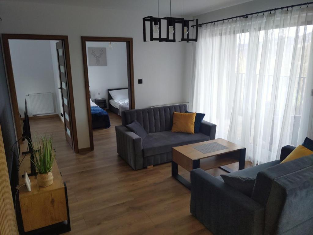 Posezení v ubytování Apartament Zuza w Wiśle