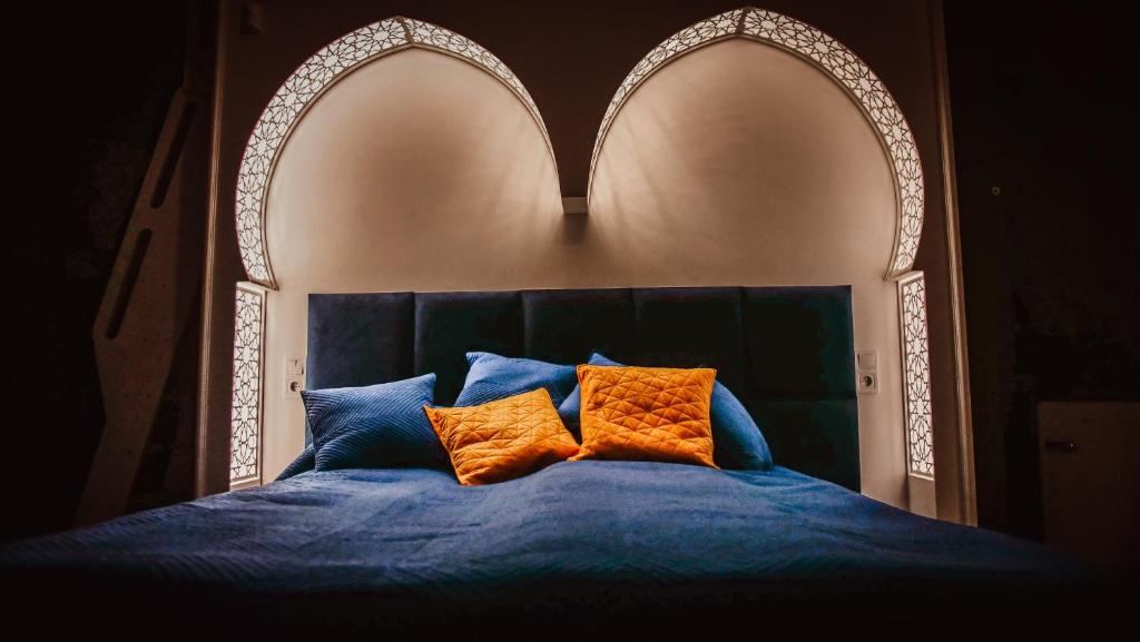 Postel nebo postele na pokoji v ubytování Salinko Glamping