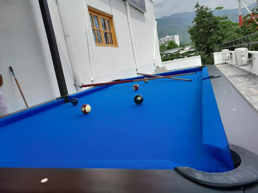 Biljarðborð á Hotel Santa Fe del Parque