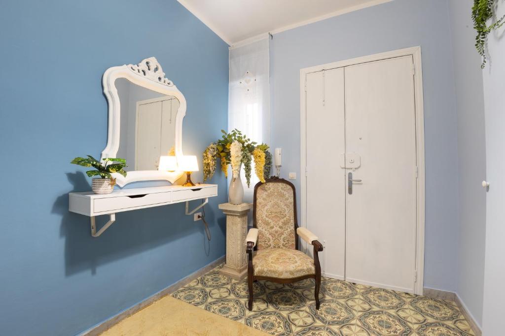 A bed or beds in a room at La Casa di Annale'