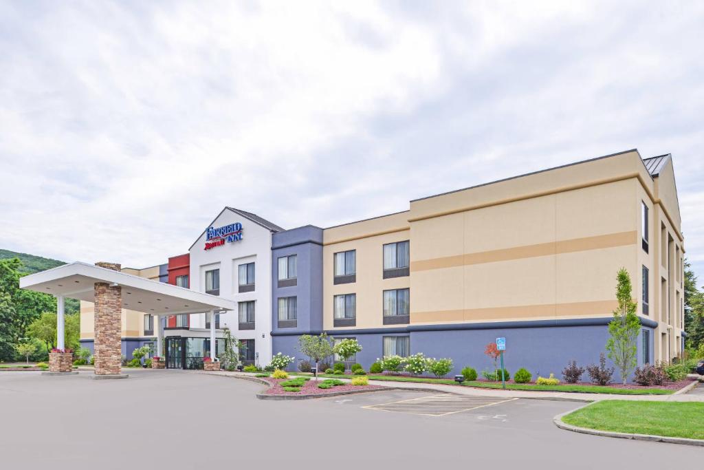 a rendering of the front of a hotel at Fairfield Inn Corning Riverside in Corning