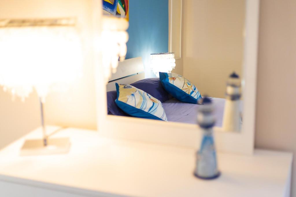 A bed or beds in a room at La Casa di Annale'