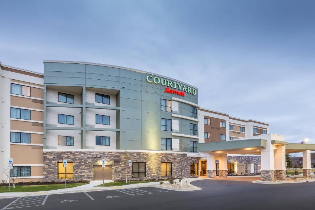 a rendering of a courtyard marriott hotel at Courtyard by Marriott Bismarck North in Bismarck