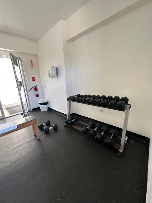 Fitness centrum a/nebo fitness zařízení v ubytování Boca Chica Luxury apartment