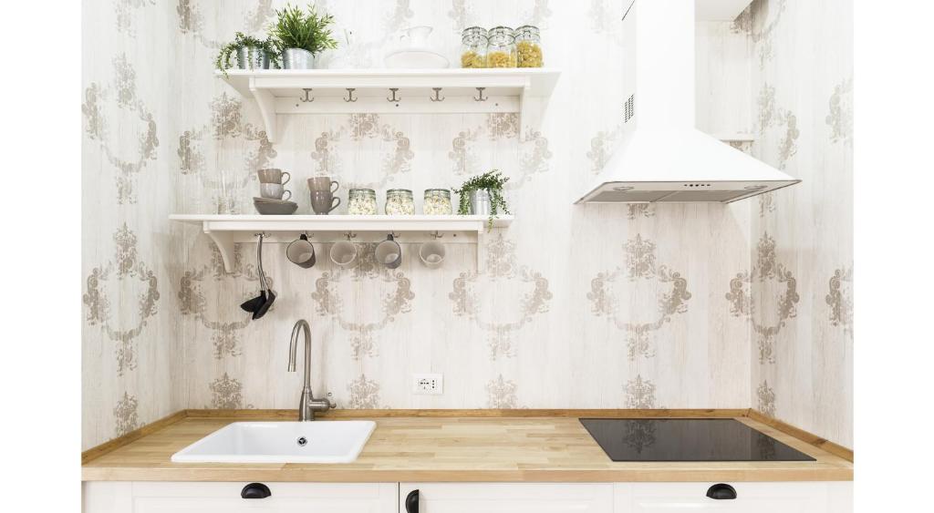 A kitchen or kitchenette at St. Peter Sweets