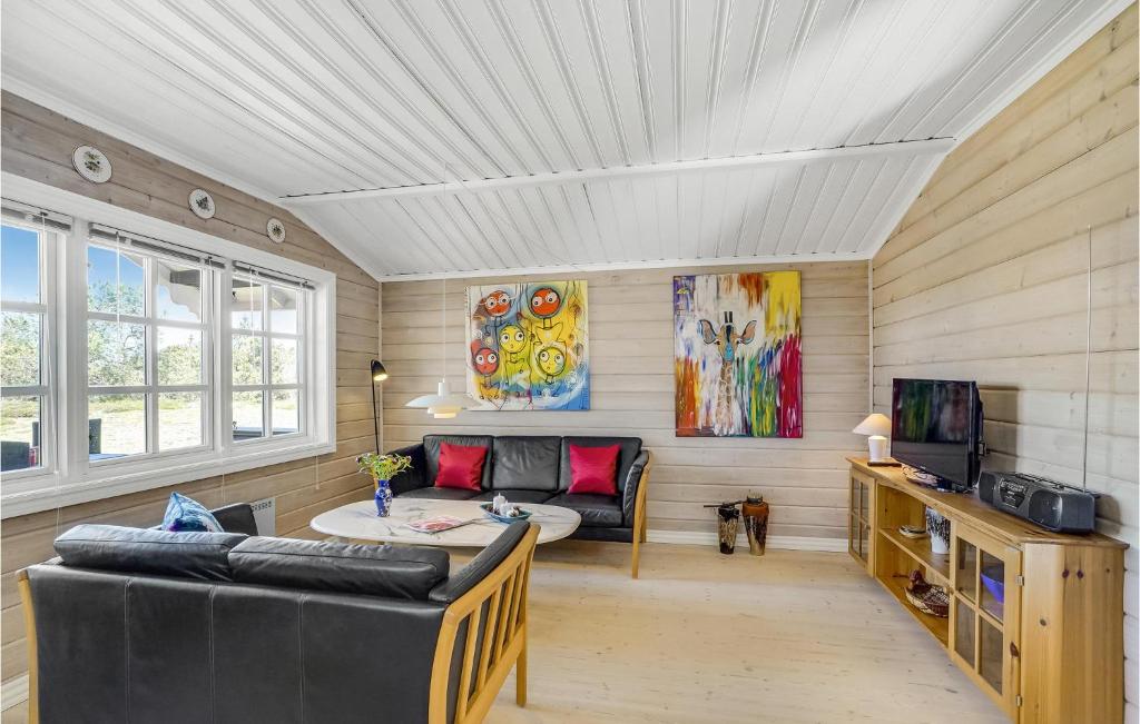 TV a/nebo společenská místnost v ubytování Holiday Home Venøvej Højslev Denm
