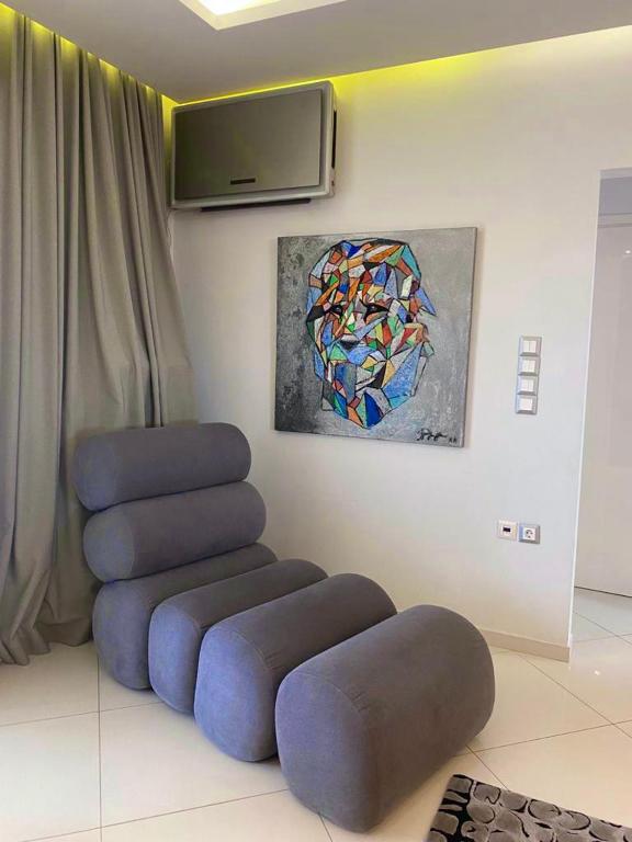Posedenie v ubytovaní Helen Luxury Loft Design MEISONETTE-APARTMENT