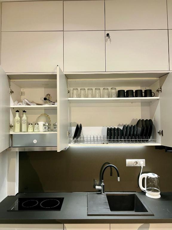 Kuchyňa alebo kuchynka v ubytovaní Smart Lux Apartment B
