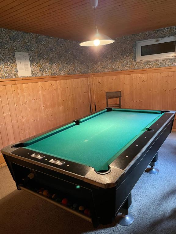 Biliár nebo kulečník v ubytování Hotel Barbara