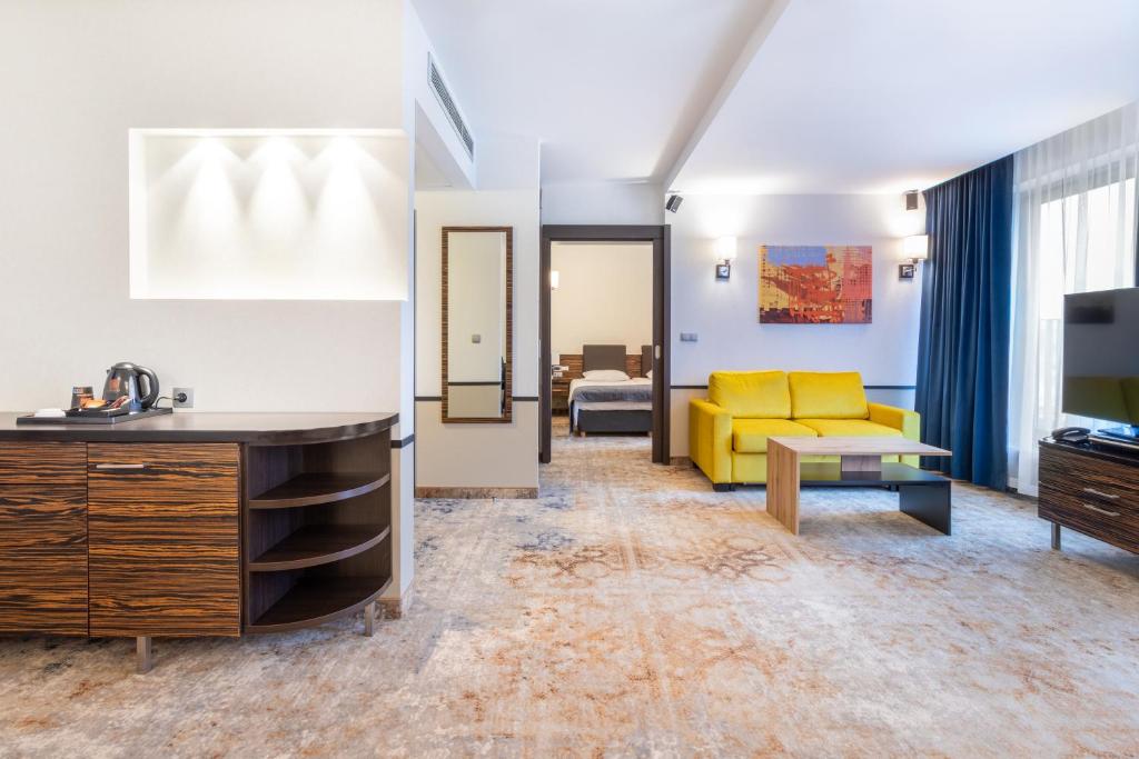 Posezení v ubytování Qubus Hotel Kielce