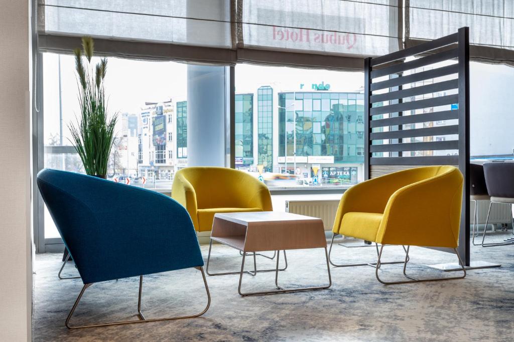 Posezení v ubytování Qubus Hotel Kielce