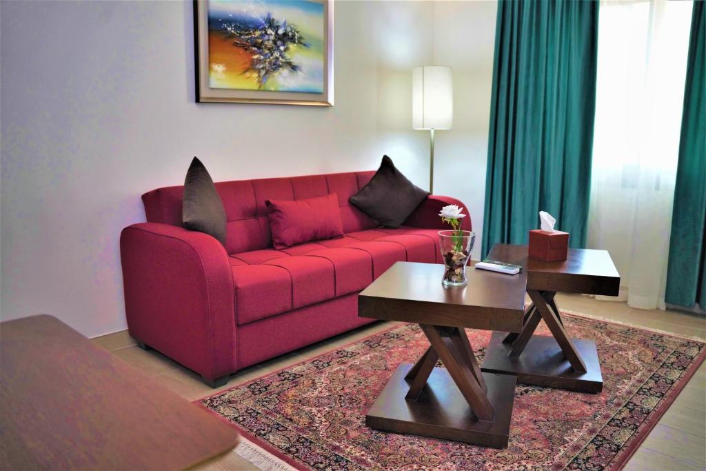 Posezení v ubytování Petra Canyon Hotel