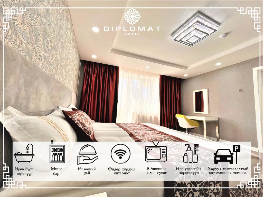 Diplomat Hotel - Chambre Double Deluxe Avec Balcon