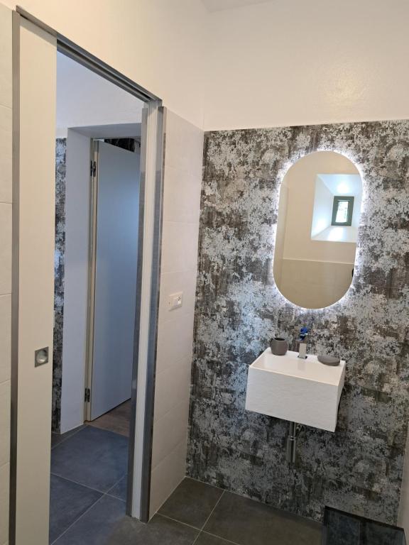 Koupelna v ubytování Casa Mustiola
