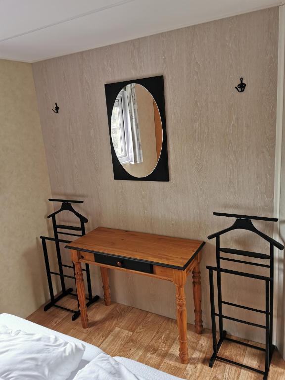 Postel nebo postele na pokoji v ubytování Chalet - Dà gae nog à