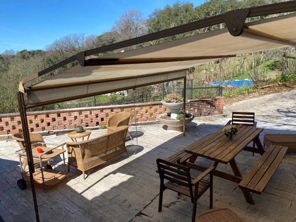 Patio nebo venkovní prostory v ubytování Casale Pippy Percorso benessere