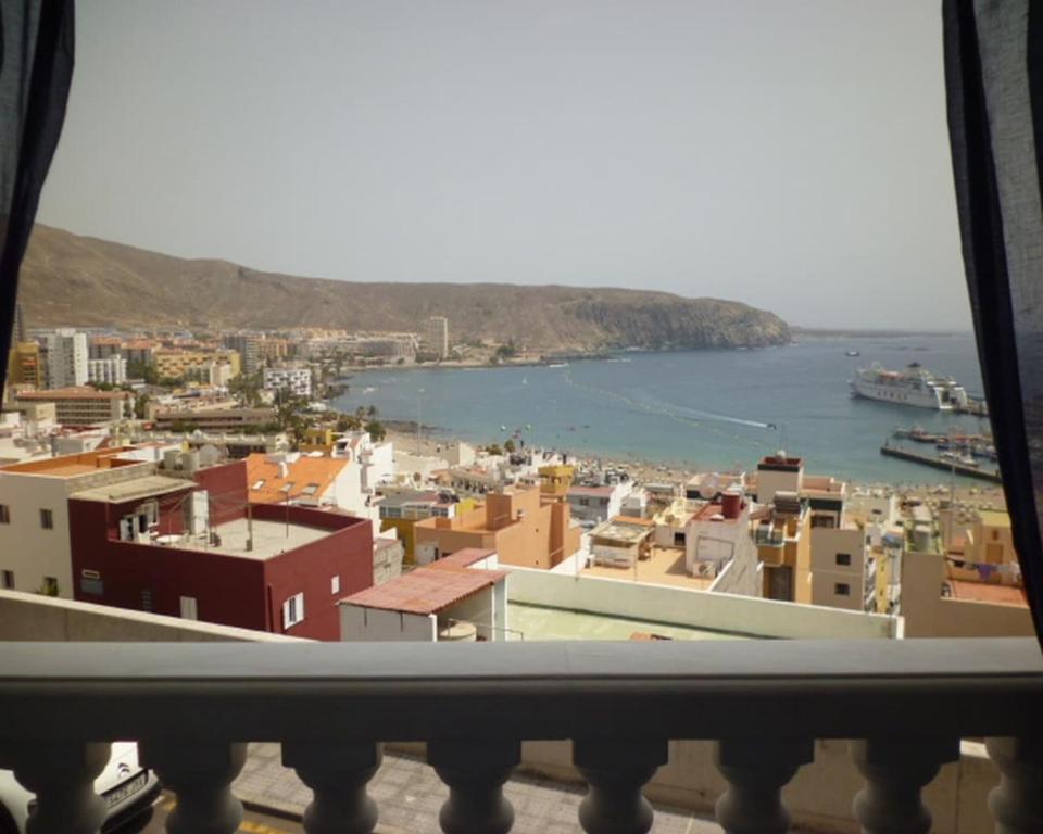 a view of a city from a balcony at Apartment Frida in Los Cristianos