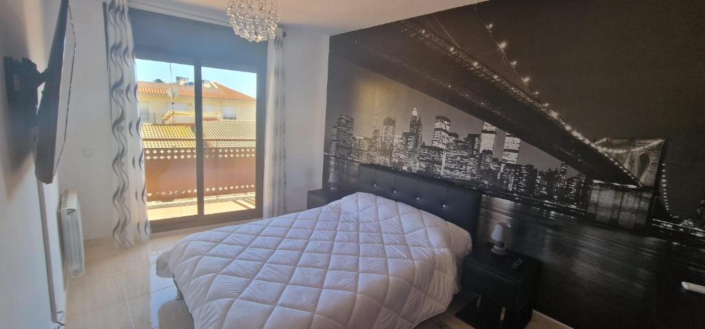A bed or beds in a room at Casa Roda de Bará & Spa
