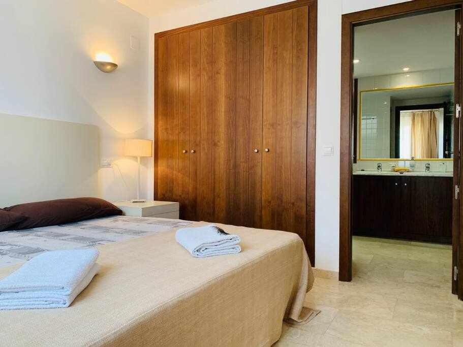 Postel nebo postele na pokoji v ubytování Magnífico apartamento a 500 m de la playa