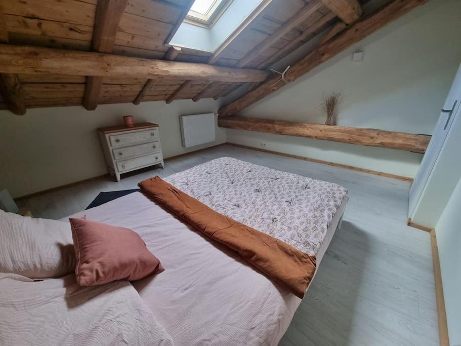 Posteľ alebo postele v izbe v ubytovaní Cœur de volcan