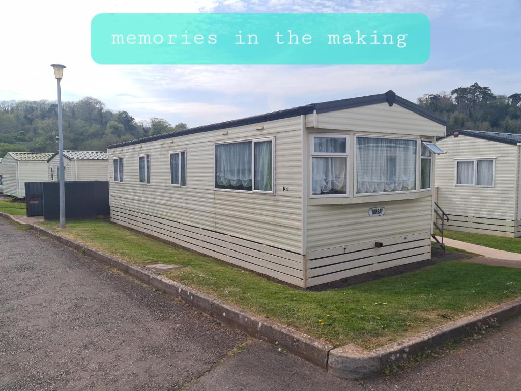 a tiny house in the making with the words memories in the making at Memories in the making in Paignton