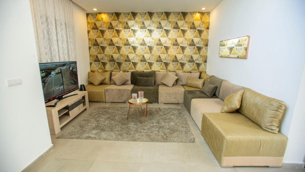 Posezení v ubytování Villa Sahara Line