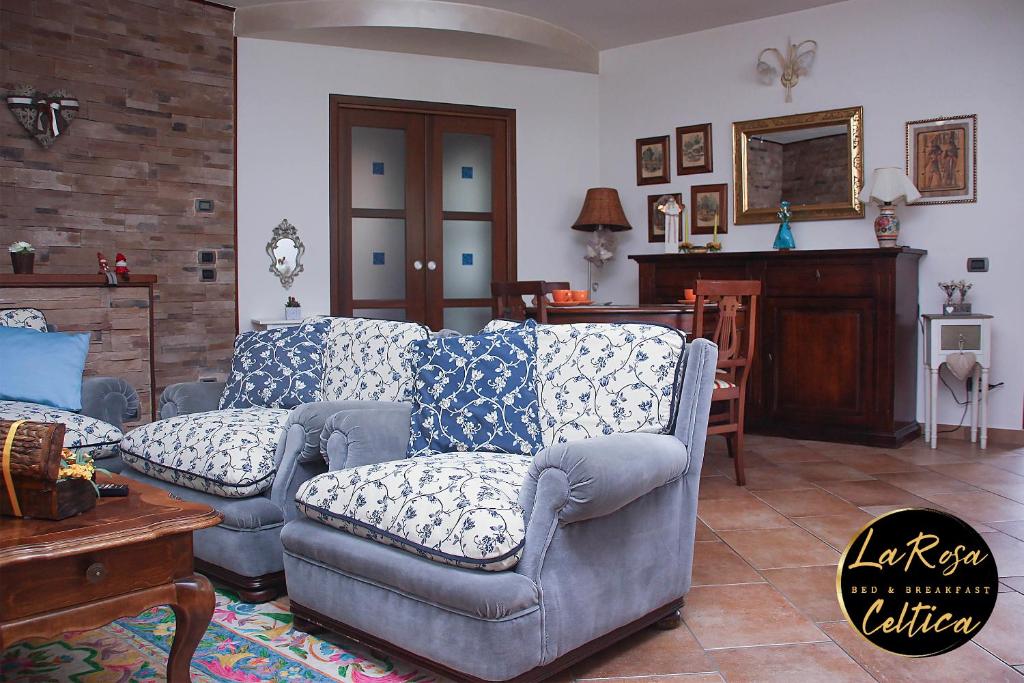 Posezení v ubytování B&B La Rosa Celtica
