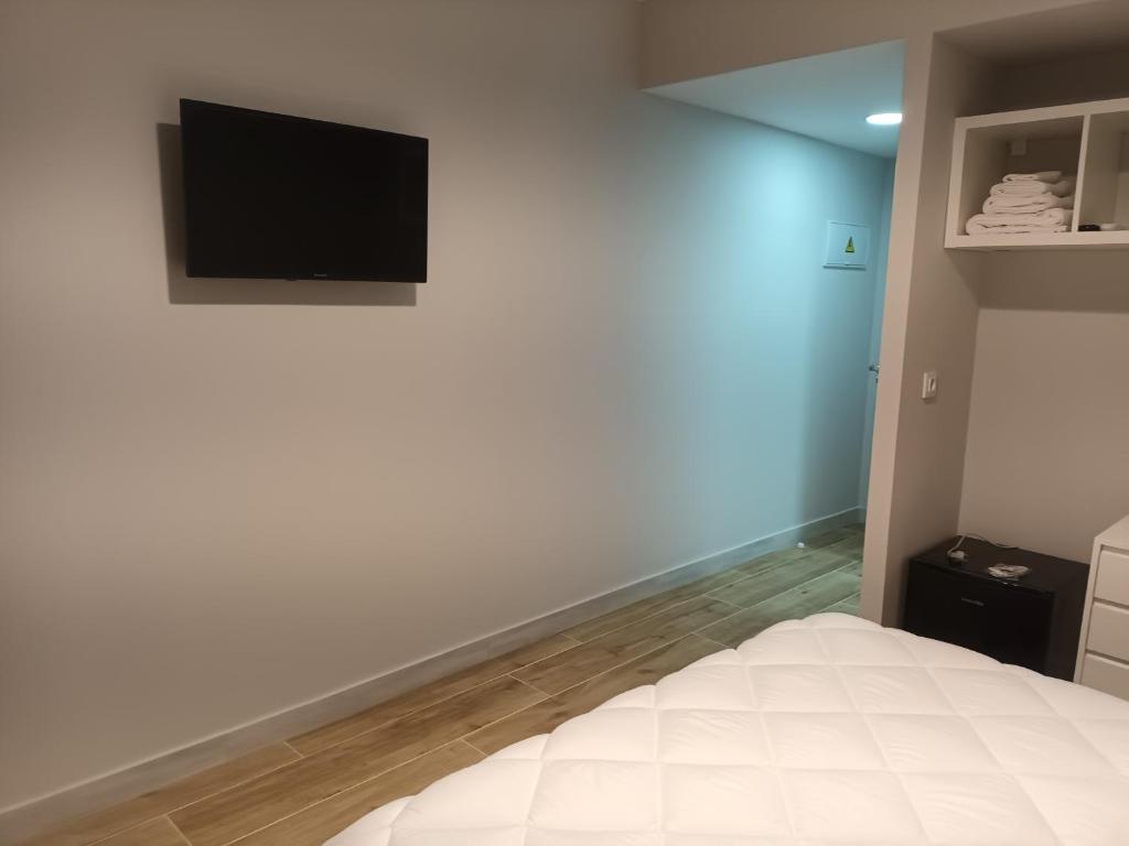 TV a/nebo společenská místnost v ubytování Hostal Cerro del Castillo jumilla