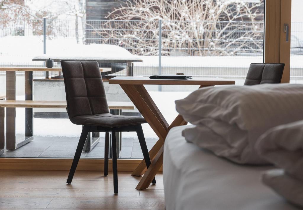 Posezení v ubytování ad-fontanas Appartements Vandans