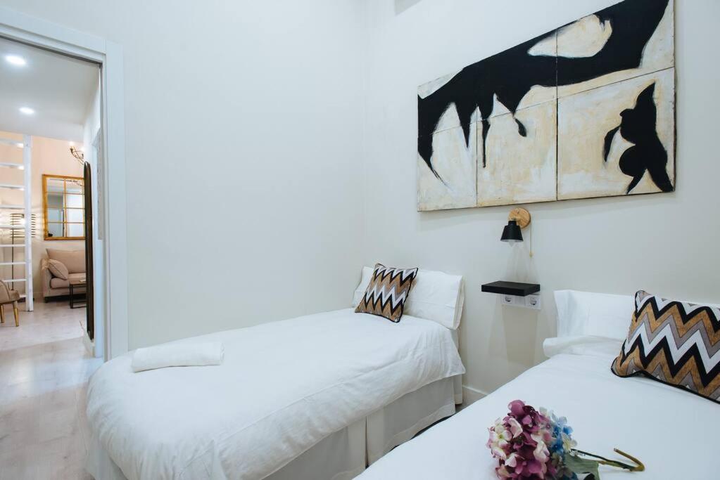 Posteľ alebo postele v izbe v ubytovaní Selecta Elegante y Céntrico Apartamento