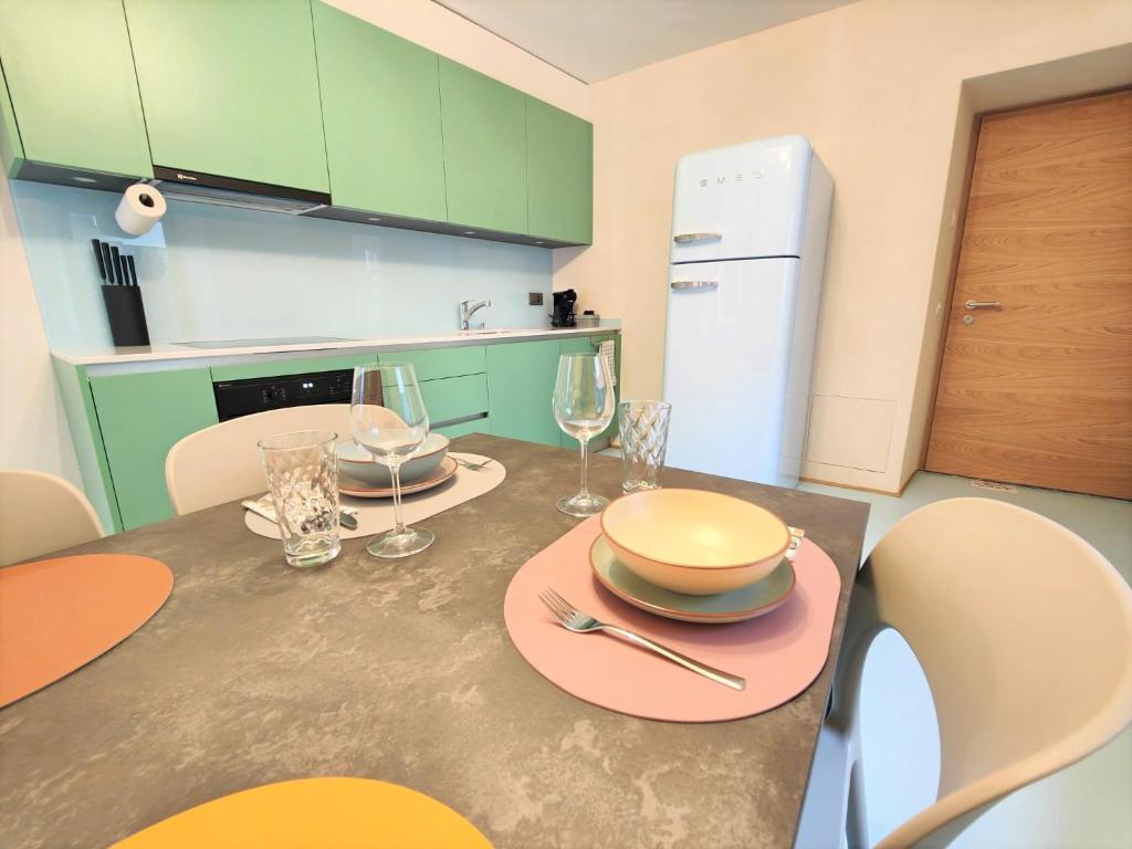 Kuchyň nebo kuchyňský kout v ubytování Rustico Mulino1 - Fully Renovated Near Locarno and Ascona