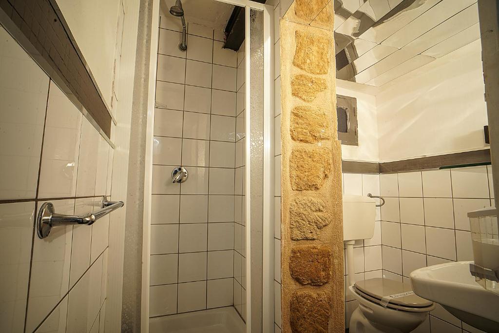 Kúpeľňa v ubytovaní Casa Lerux