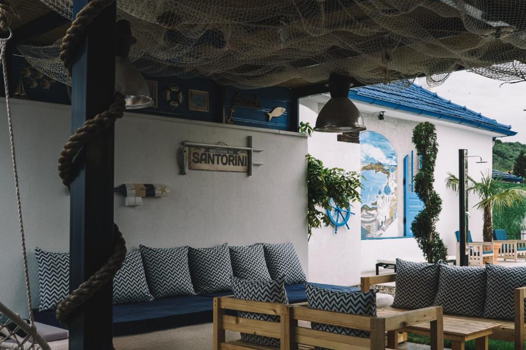 Posezení v ubytování Vila Santorini Nacionalni Park Fruška Gora