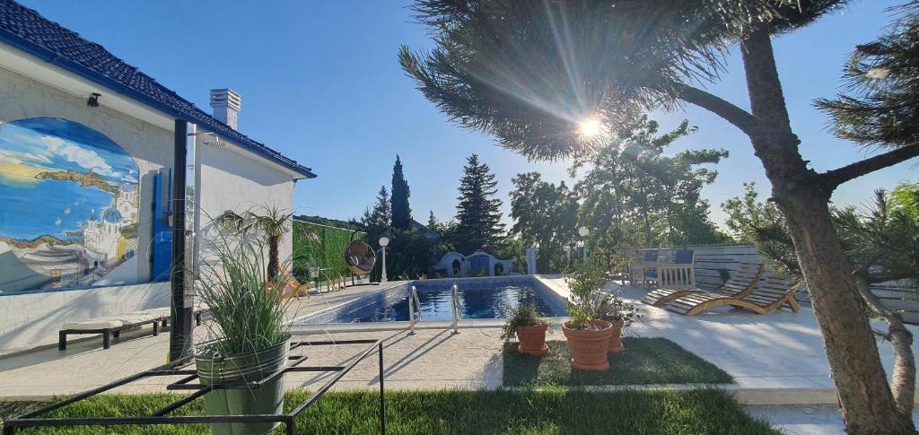 Zahrada ubytování Vila Santorini Nacionalni Park Fruška Gora