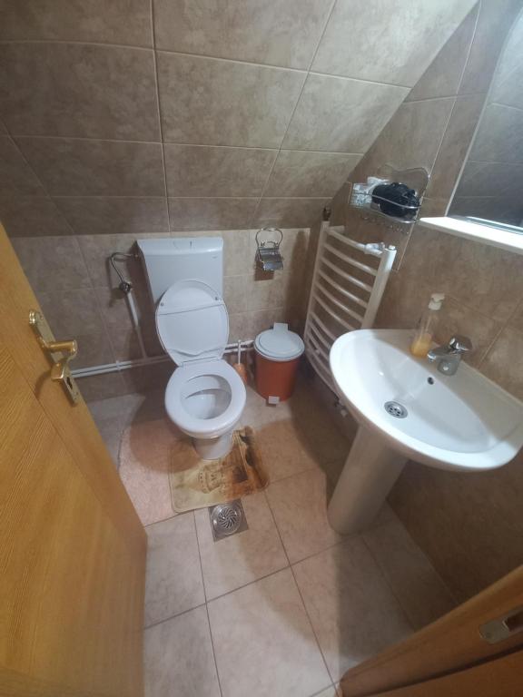 Koupelna v ubytování Rooms Skorpijon