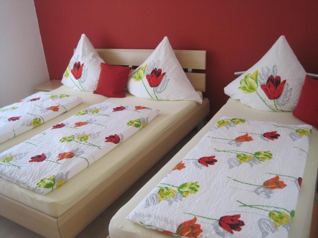 Postel nebo postele na pokoji v ubytování Haus Alexandra